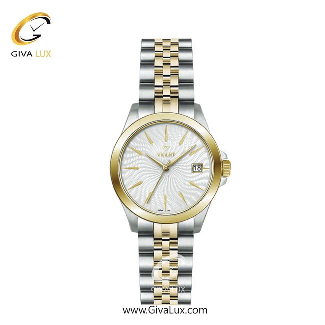 ساعت مچی اورجینال زنانه ویولت VIOLET طلایی-نقره ای | نقره ای-طلایی| نقره ای| کد رفرنس 0592/2 سایز کوچک